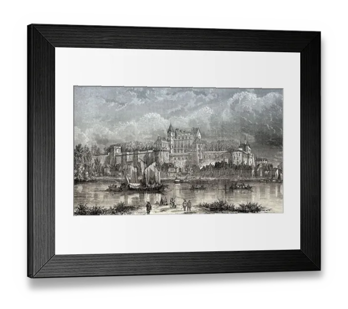 Framed Print : The royal Chateau at Amboise, Loire Valley