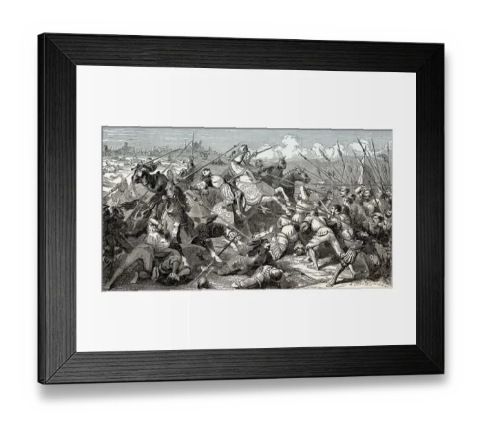 Framed Print : Troops of Pope Julius II besieging Bologna, 1506