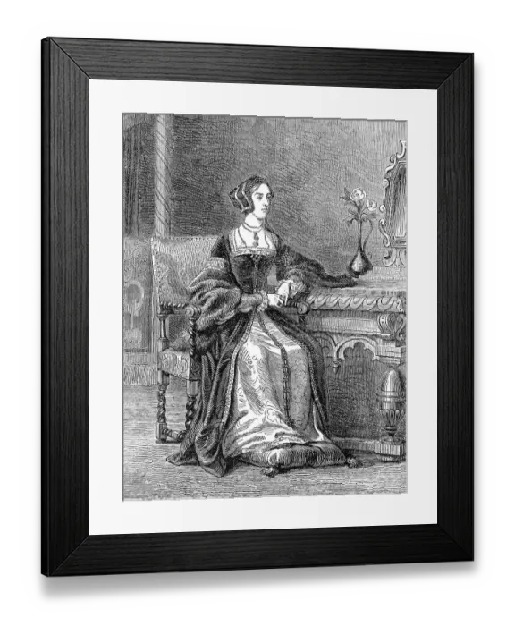 Framed Print : Anne Boleyn, 1501-1536, Queen of England from 1533 to 1536 as the second wife of King Henry VIII Framed Print : Anne Boleyn, 1501-1536, Queen of England from 1533 to 1536 as the second wife of King Henry VIII