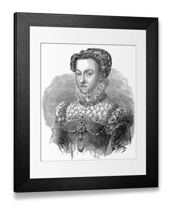Framed Print : Louise de Clermont-Tallard, 1504