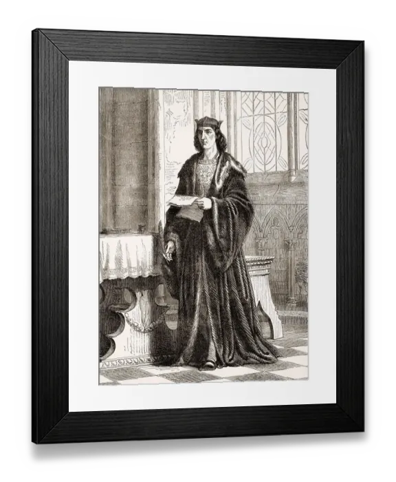 Framed Print : Oliviero Carafa, 1430-1511, an Italian cardinal and diplomat of the Renaissance