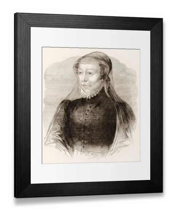 Framed Print : Catherine de Medici, Catherine de Medicis