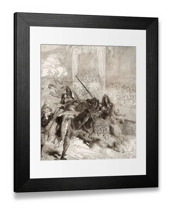 Framed Print : Death of Henry II, 1519-1559, King of France