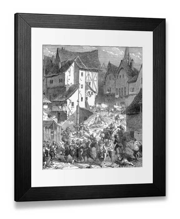 Framed Print : The Siege of Paris in 1590, French Wars of Religion