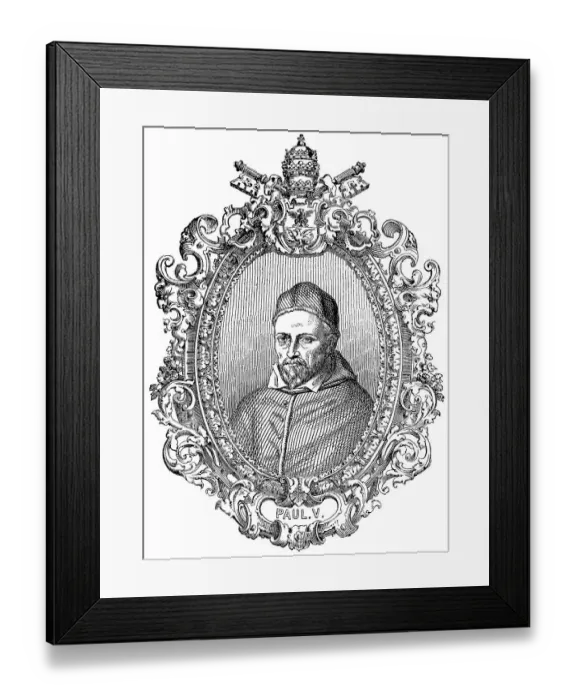 Framed Print : Pope Paul V, 17 September 1550 - 28 January 1621