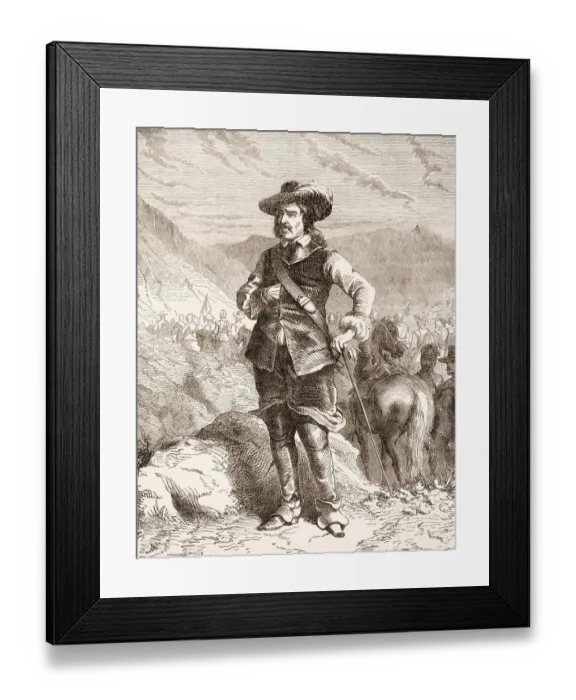 Framed Print : Oliver Cromwell, 1599-1658, Lord Protector of England Framed Print : Oliver Cromwell, 1599-1658, Lord Protector of England