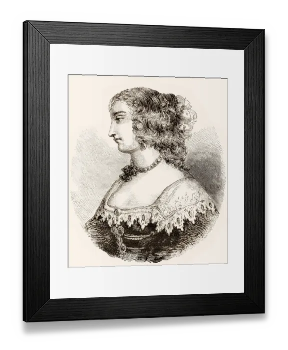 Framed Print : Marie de Hautefort, 1616, 1691, a French noble Framed Print : Marie de Hautefort, 1616, 1691, a French noble