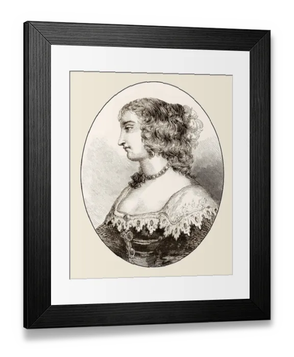 Framed Print : Marie de Hautefort, 1616, 1691, a French noble Framed Print : Marie de Hautefort, 1616, 1691, a French noble