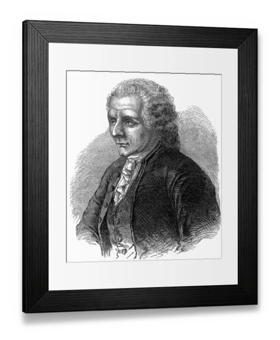 Framed Print : Jean-Jacques Rousseau, 1712, 1778