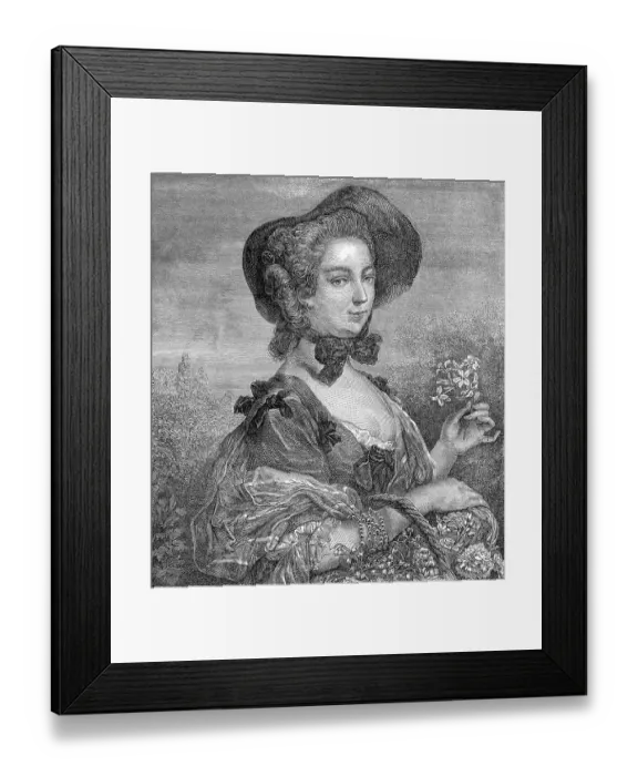Framed Print : Jeanne Antoinette Poisson, Marquise de Pompadour