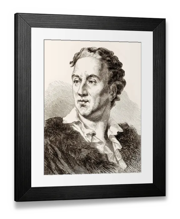 Framed Print : Denis Diderot, 1713, 1784, a French writer