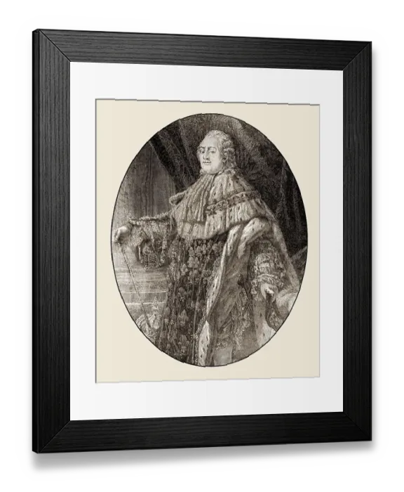 Framed Print : Louis XVI, king of France Framed Print : Louis XVI, king of France