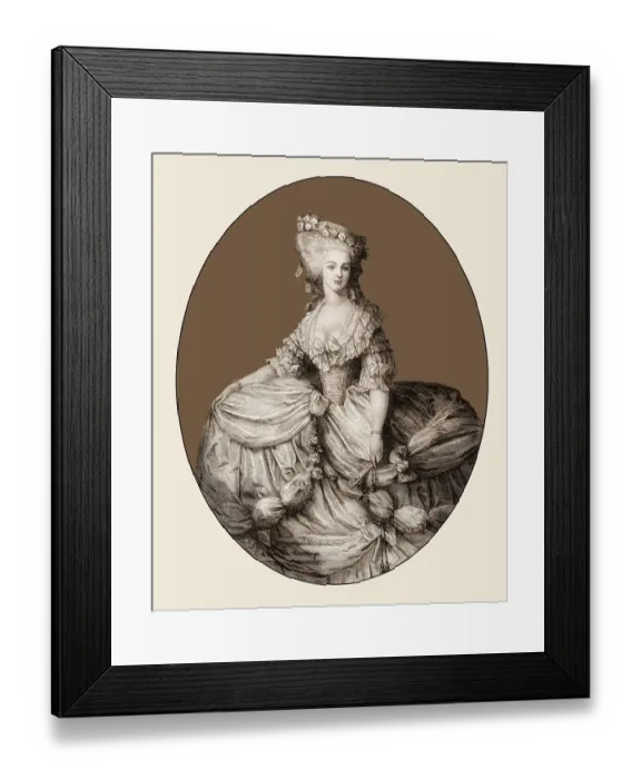 Framed Print : Princess Marie-Louise Therese of Savoy-Carignan