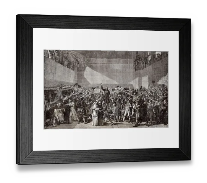 Framed Print : The Tennis Court Oath, French National Assembly