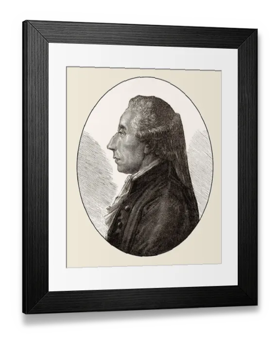 Framed Print : Jean Sylvain Bailly, 1736 - 1793
