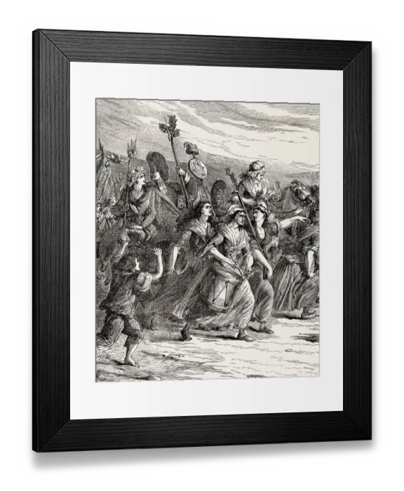 Framed Print : The Women's March on Versailles