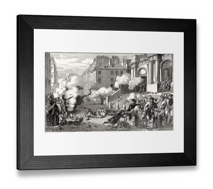 Framed Print : Napoleon Bonaparte's quelling of the Royalist revolt Framed Print : Napoleon Bonaparte's quelling of the Royalist revolt