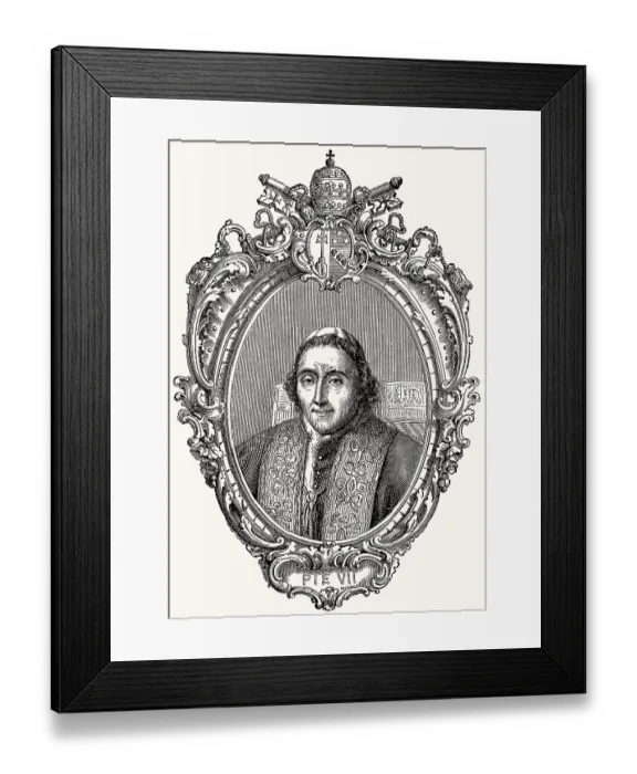 Framed Print : Pope Pius VII, 14 August 1742 - 20 August 1823