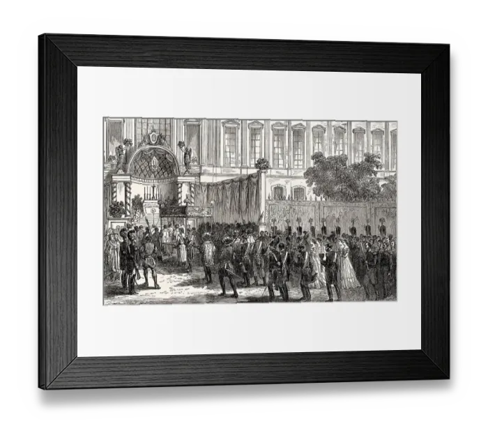 Framed Print : A Jesuit procession at Paris, France