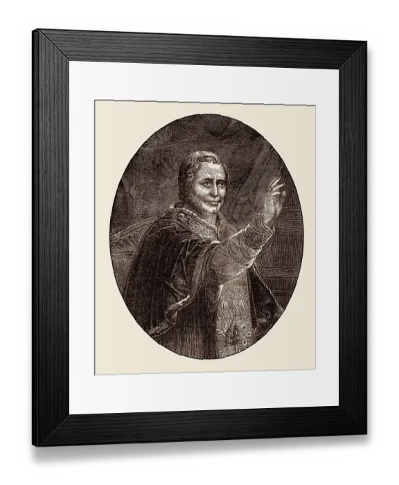 Framed Print : Pope Pius IX, 13 May 1792 - 7 February 1878