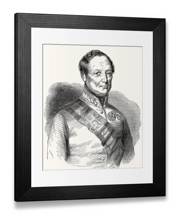 Framed Print : John Joseph Wenceslaus, Count Radetzky of Radetz Framed Print : John Joseph Wenceslaus, Count Radetzky of Radetz