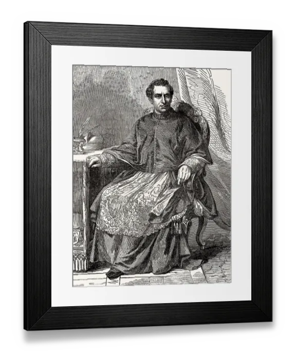 Framed Print : Giacomo Antonelli, 1806 -1876) was an Italian cardinal deacon Framed Print : Giacomo Antonelli, 1806 -1876) was an Italian cardinal deacon