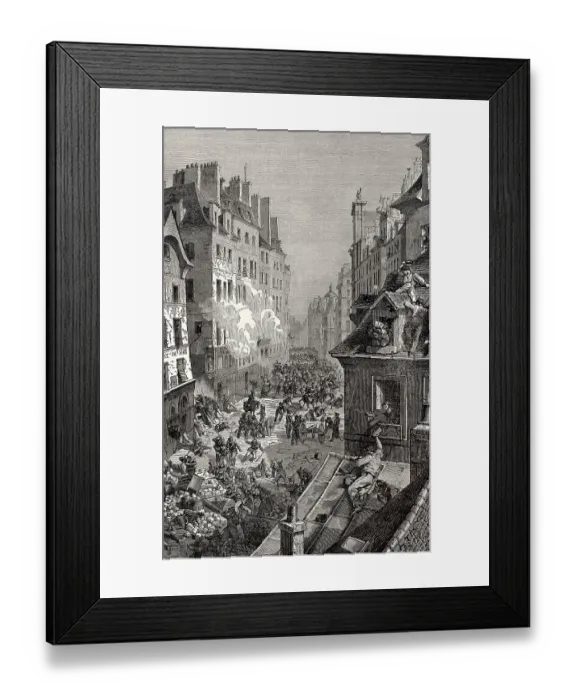 Framed Print : The French Revolution of 1830, July Revolution Framed Print : The French Revolution of 1830, July Revolution