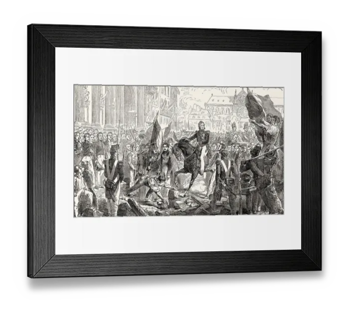 Framed Print : Louis Philippe I, French Revolution of 1830 Framed Print : Louis Philippe I, French Revolution of 1830
