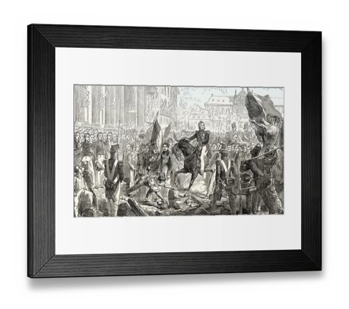 Framed Print : Louis Philippe I, French Revolution of 1830 Framed Print : Louis Philippe I, French Revolution of 1830