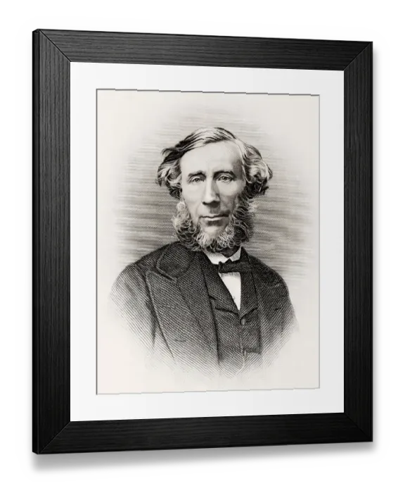 Framed Print : John Tyndall, 1820 -1893, Irish physicist and chemist