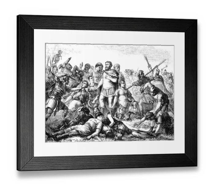 Framed Print : The Martyrdom of Saint Maurice and the Theban Legion or Martyrs of Agaunum