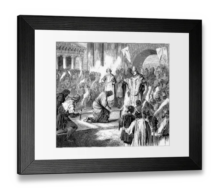 Framed Print : Pope John I, 470 - 526, Pope from 523 to his death in 526