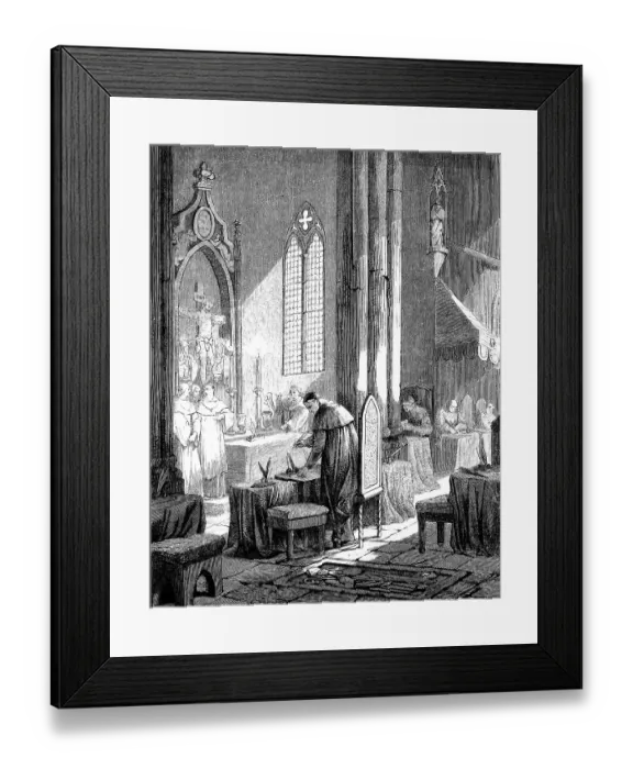 Framed Print : The scrutiny phase to elect a new Pope