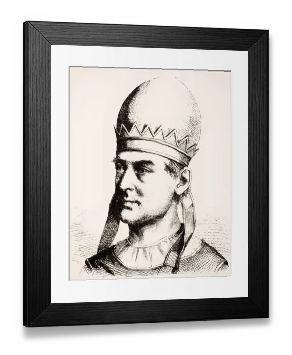 Framed Print : Pope Vigilius, Pope from 537 to his death in 555 Framed Print : Pope Vigilius, Pope from 537 to his death in 555