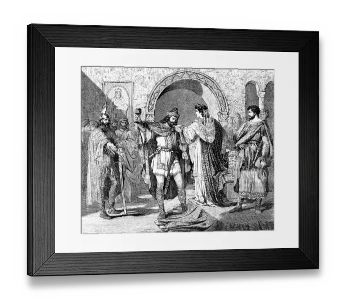 Framed Print : Theodelinda, queen of the Lombards Framed Print : Theodelinda, queen of the Lombards
