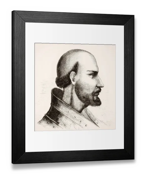 Framed Print : Pope Theodore I, was Pope from 24 November 642 to his death in 649