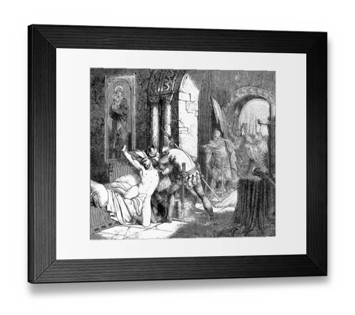 Framed Print : Arresting of Pope Martin I, on 17 June 653