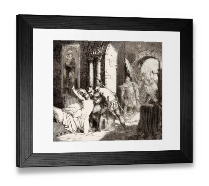 Framed Print : Arresting of Pope Martin I, on 17 June 653