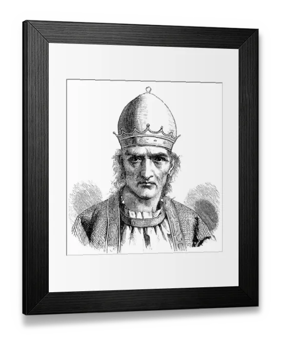 Framed Print : Pope Gregory IV, was Pope from October 827 to his death in 844