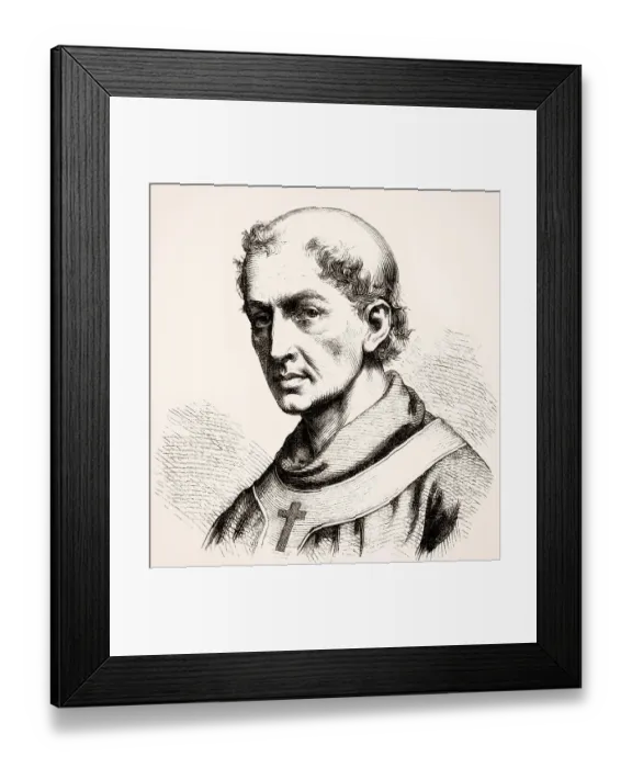 Framed Print : Pope Saint Leo IV, 790 - 17 July 855