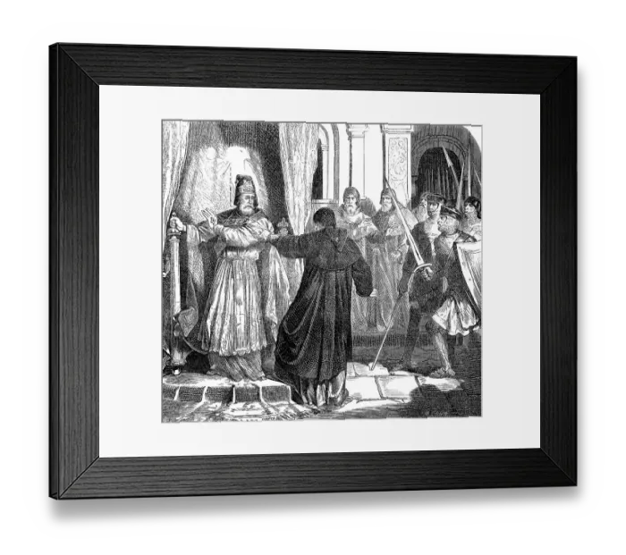 Framed Print : Pope Benedict III and Anastasius III Framed Print : Pope Benedict III and Anastasius III