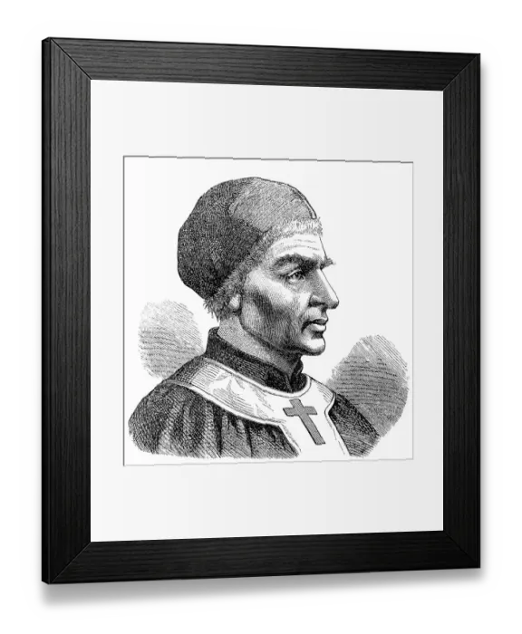Framed Print : Pope Saint Nicholas I or Saint Nicholas the Great