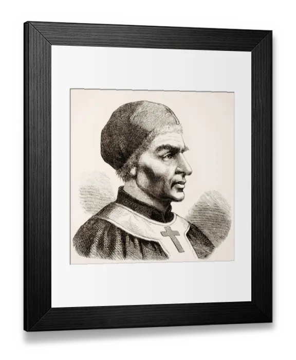 Framed Print : Pope Saint Nicholas I or Saint Nicholas the Great