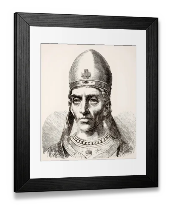 Framed Print : Pope John X, was Pope from March 914 to his death in 928