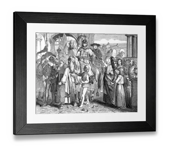 Framed Print : Pope John X at Rome, Pope from March 914 to his death in 928 Framed Print : Pope John X at Rome, Pope from March 914 to his death in 928