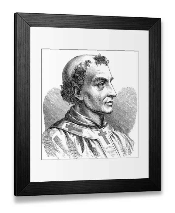 Framed Print : Pope Agapetus II, was Pope from 10 May 946 to his death in 955