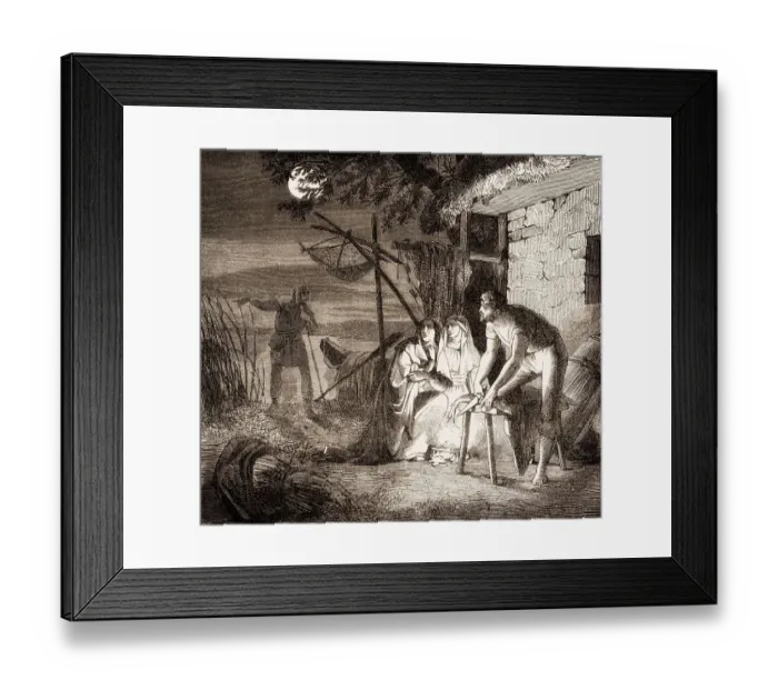 Framed Print : The escape of Adelaide of Italy or Adelaide of Burgundy Framed Print : The escape of Adelaide of Italy or Adelaide of Burgundy