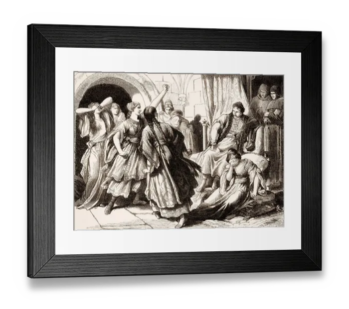 Framed Print : Mieszko I, ca. 930, 992, the ruler of the Polans