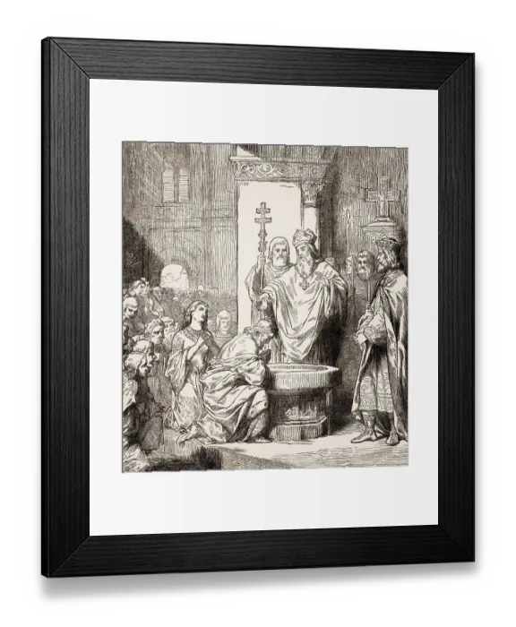 Framed Print : The Baptism of Vladimir the Great or Saint Vladimir of Kiev Framed Print : The Baptism of Vladimir the Great or Saint Vladimir of Kiev