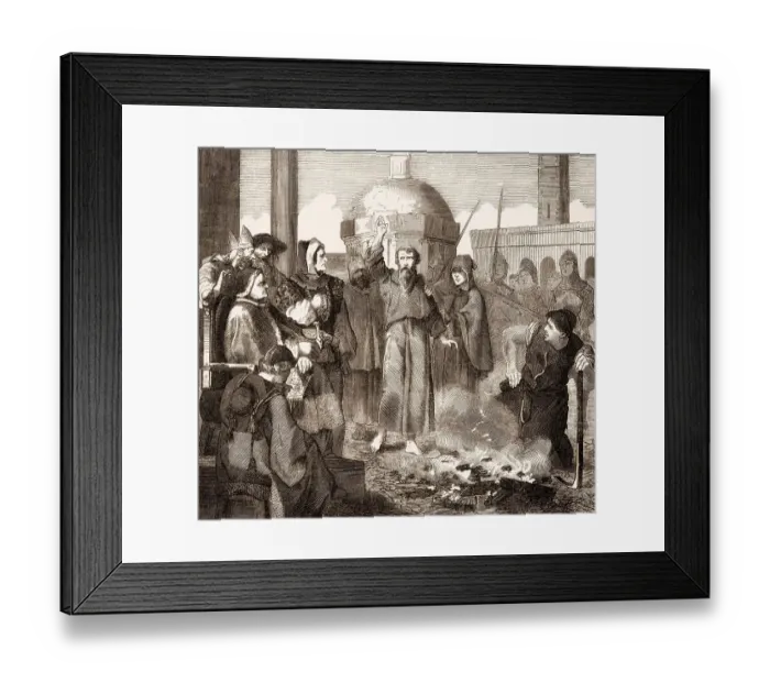Framed Print : The ordeal by fire of Saint Peter Damian Framed Print : The ordeal by fire of Saint Peter Damian